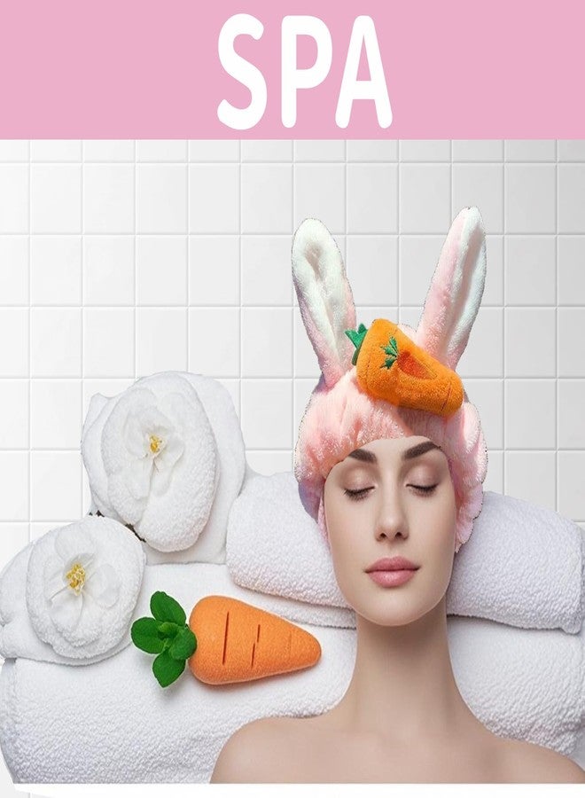 IVICOO Halloween Headbands for Women,Cute Halloween Headpiece Hair Accessories,Makeup Headband,Skincare Face Wash Headband,Spa Headbands For Girls Women,1 Pack Pink Bunny Ears - Image 4